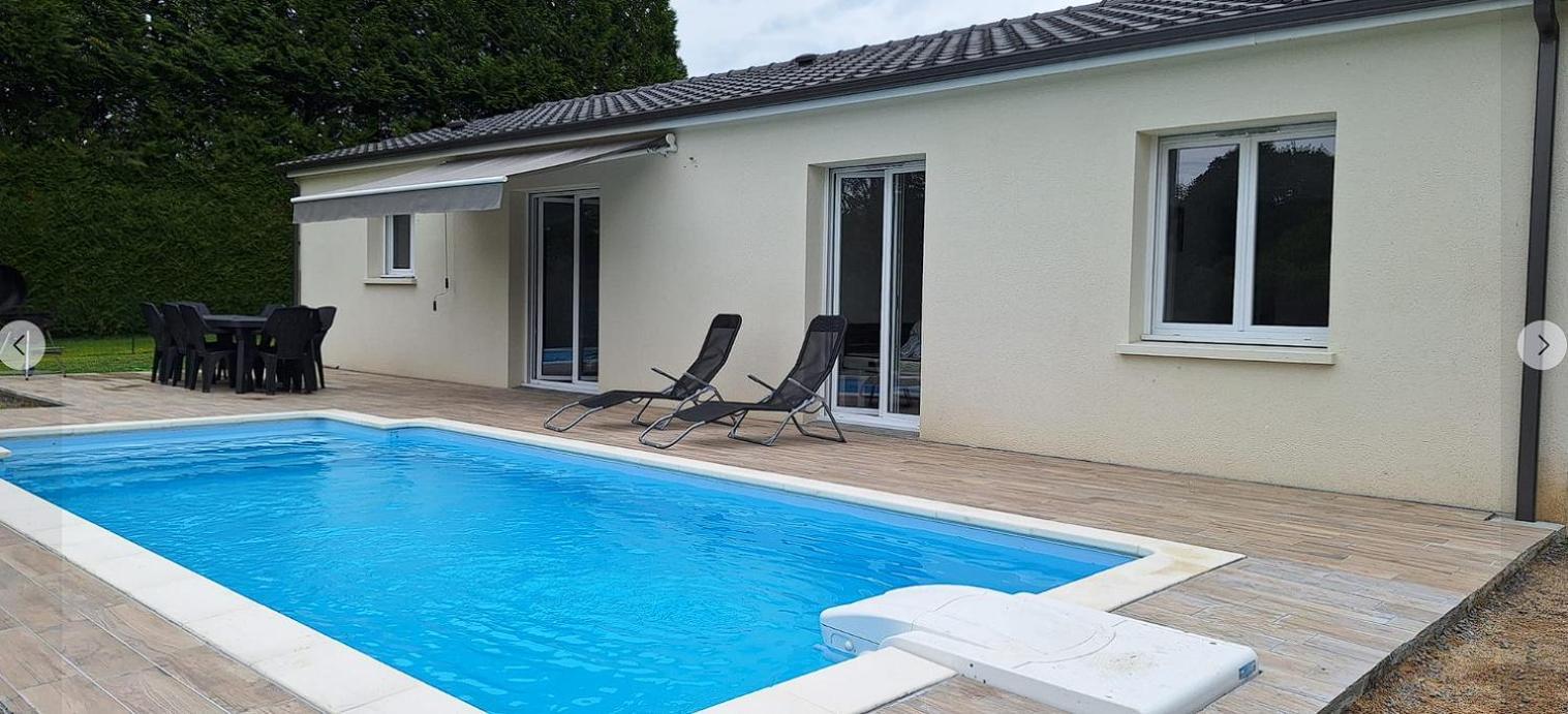 Piégut-PluviersLes Granges De Soulagnieux Et Sa Piscine Privee别墅 外观 照片